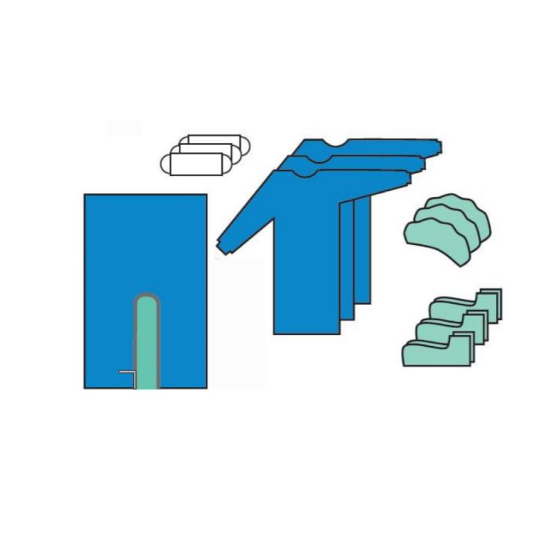 Комплект одягу та покриття ортопедичний 3Б, стерильний, одноразового використання ,ТМ «АХІЛЛ»